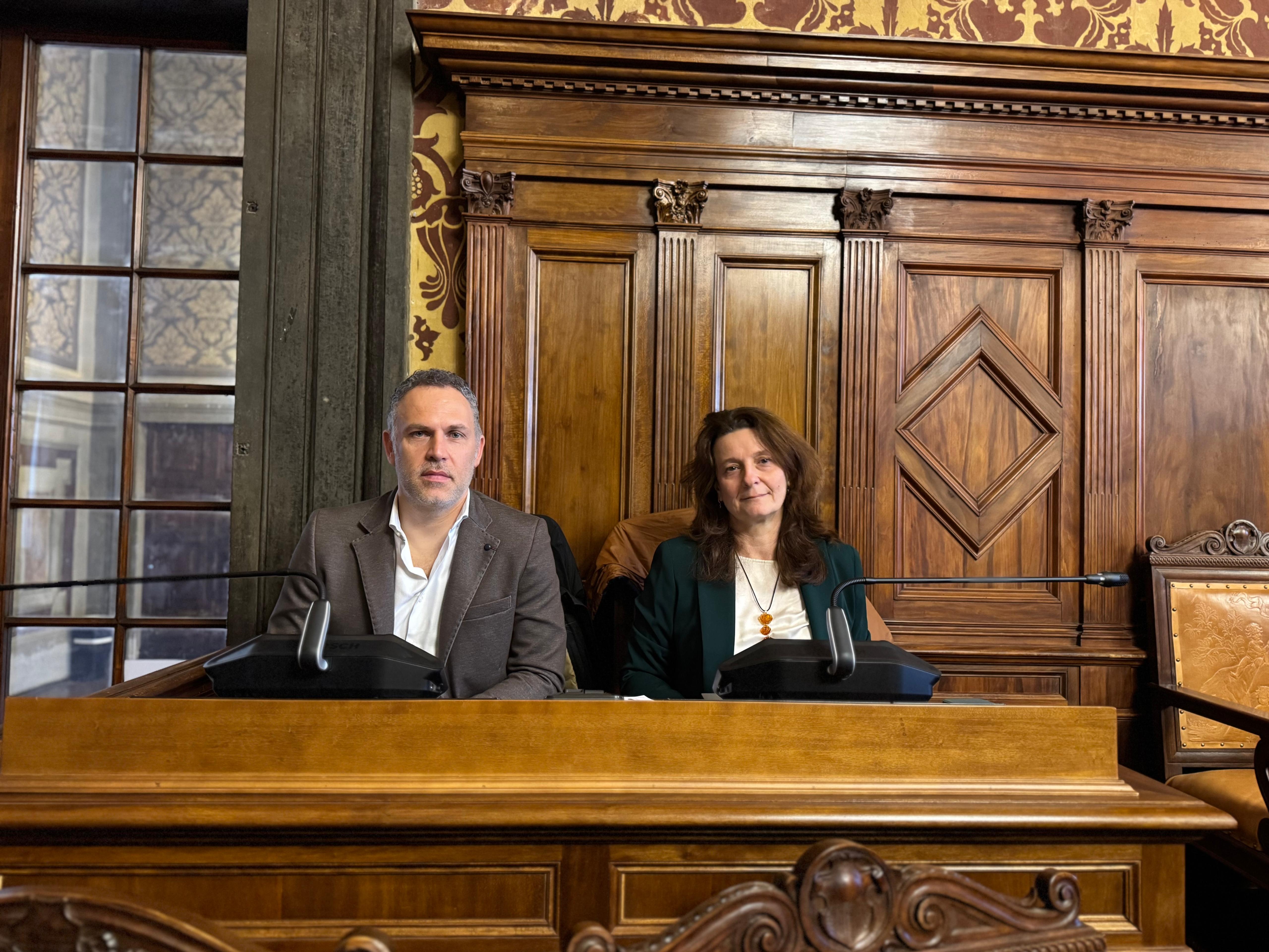 Consiglieri Michele Cortonesi e Silvia Armini