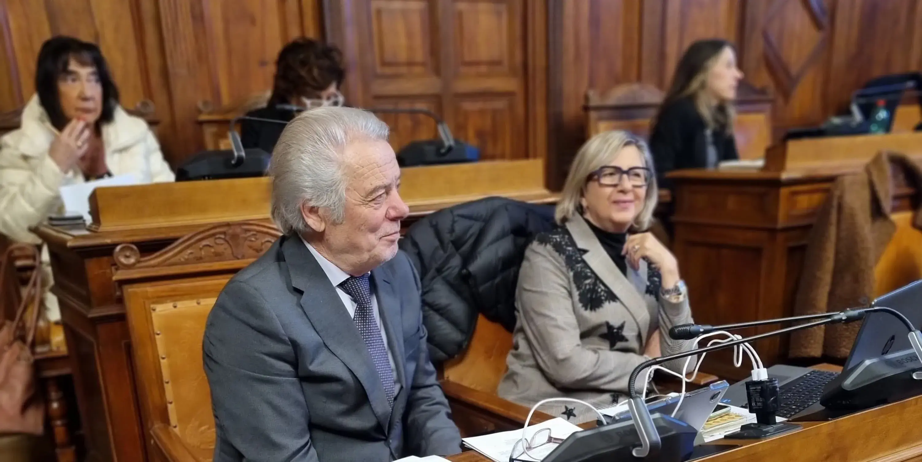Consiglieri Franco Bossini e Monica Crociani