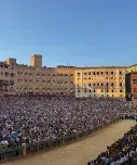 Piazza del Campo prima della prova serale